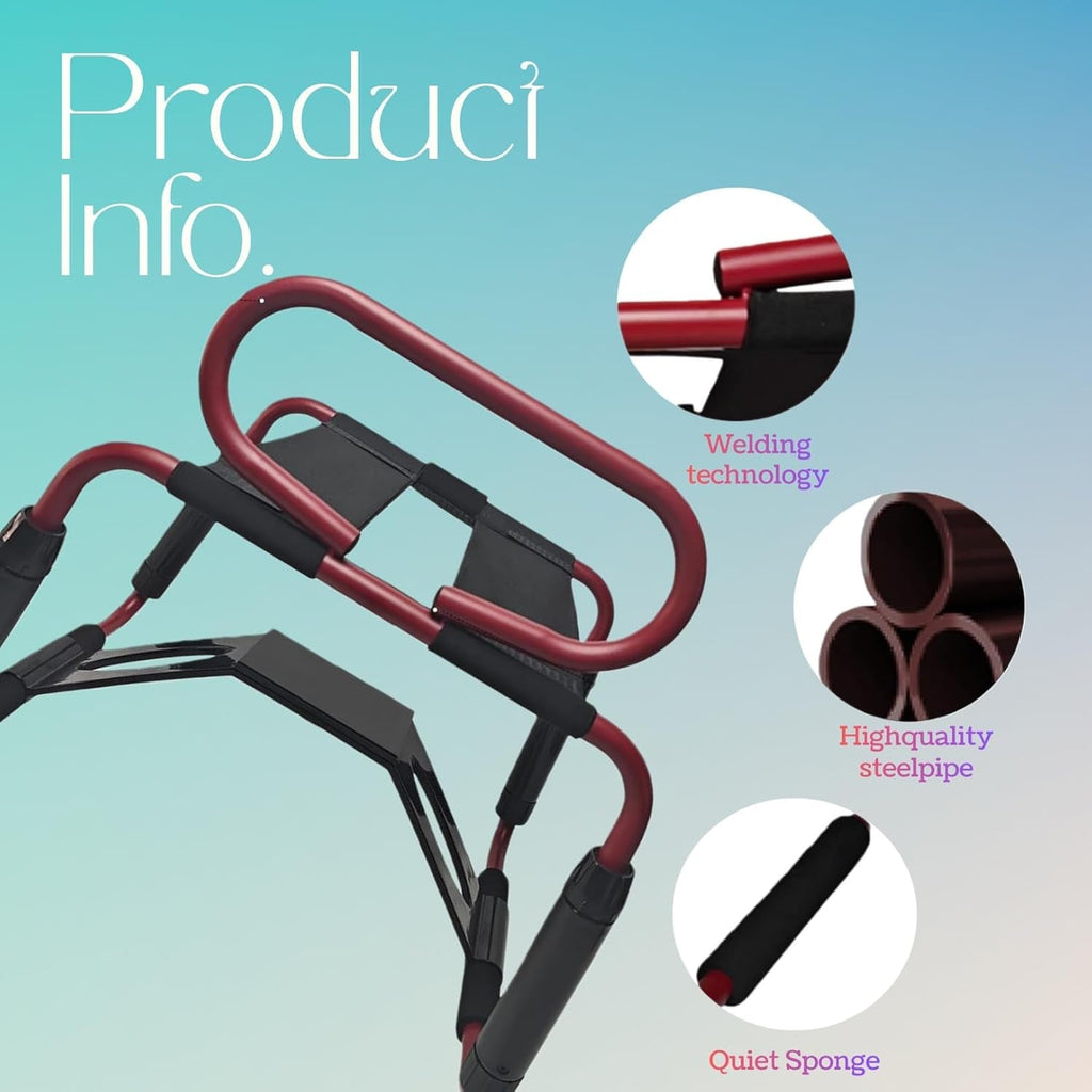 CrimsonLift Adjustable Sex Chair with Armrests & Dildo Mount