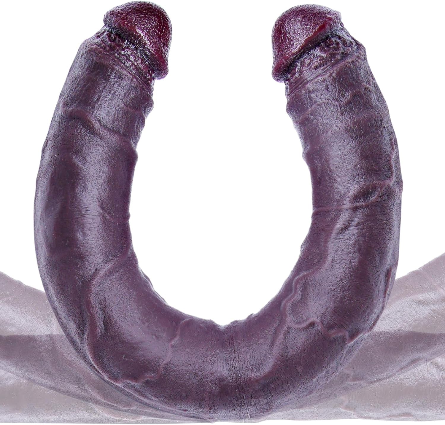 ObsidianMax 24.4” XXL Double-Ended Ebony Dildo Thick Silicone Toy