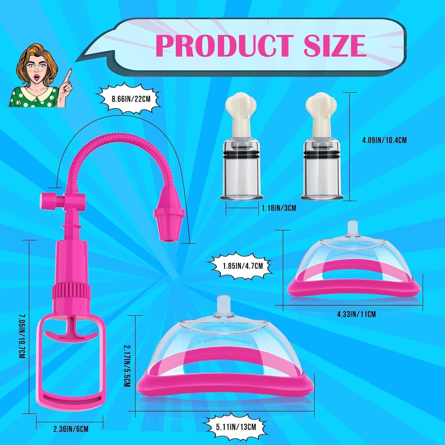 SilvaraX Manual Pussy Pump 4 Cups Kit
