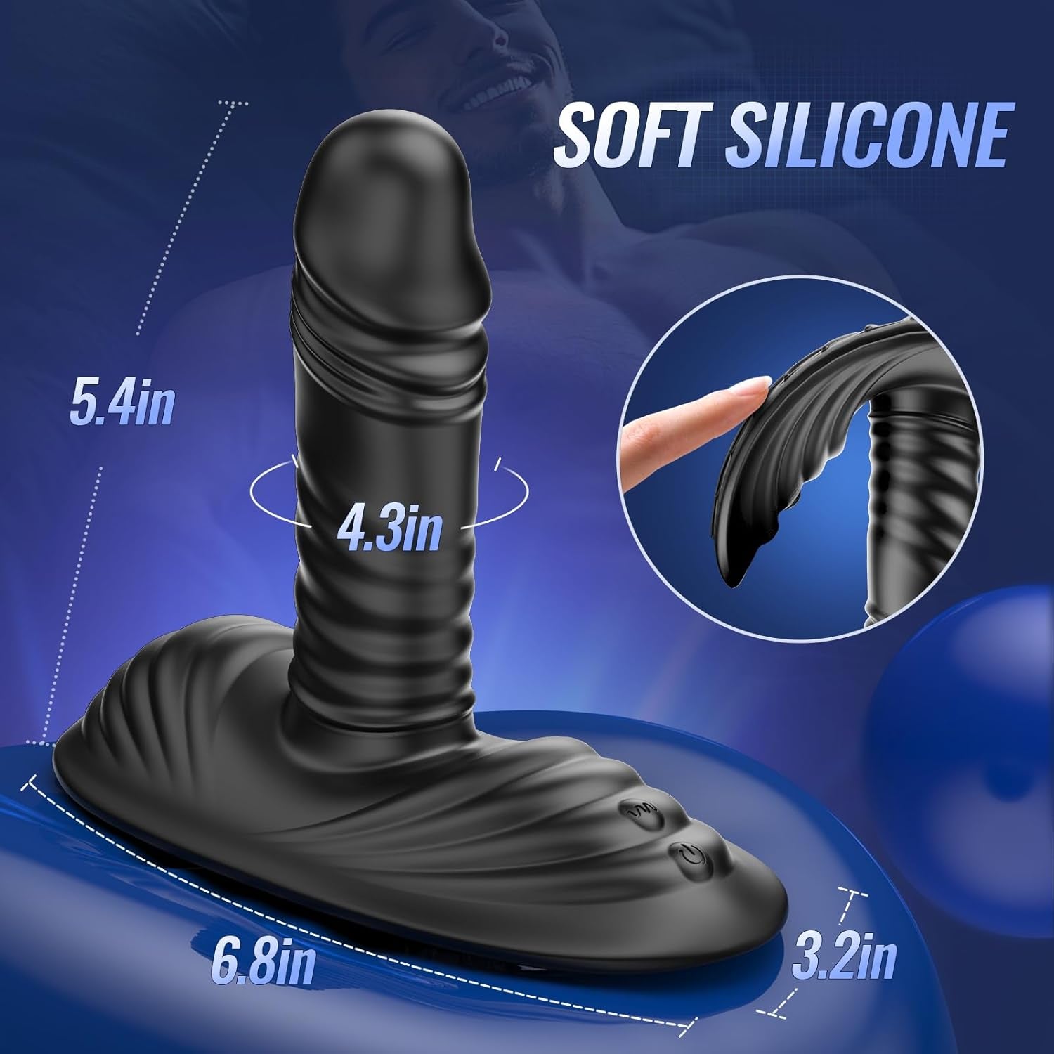 GravionX AI Prostate Massager Thrust Riding Vibrator Remote
