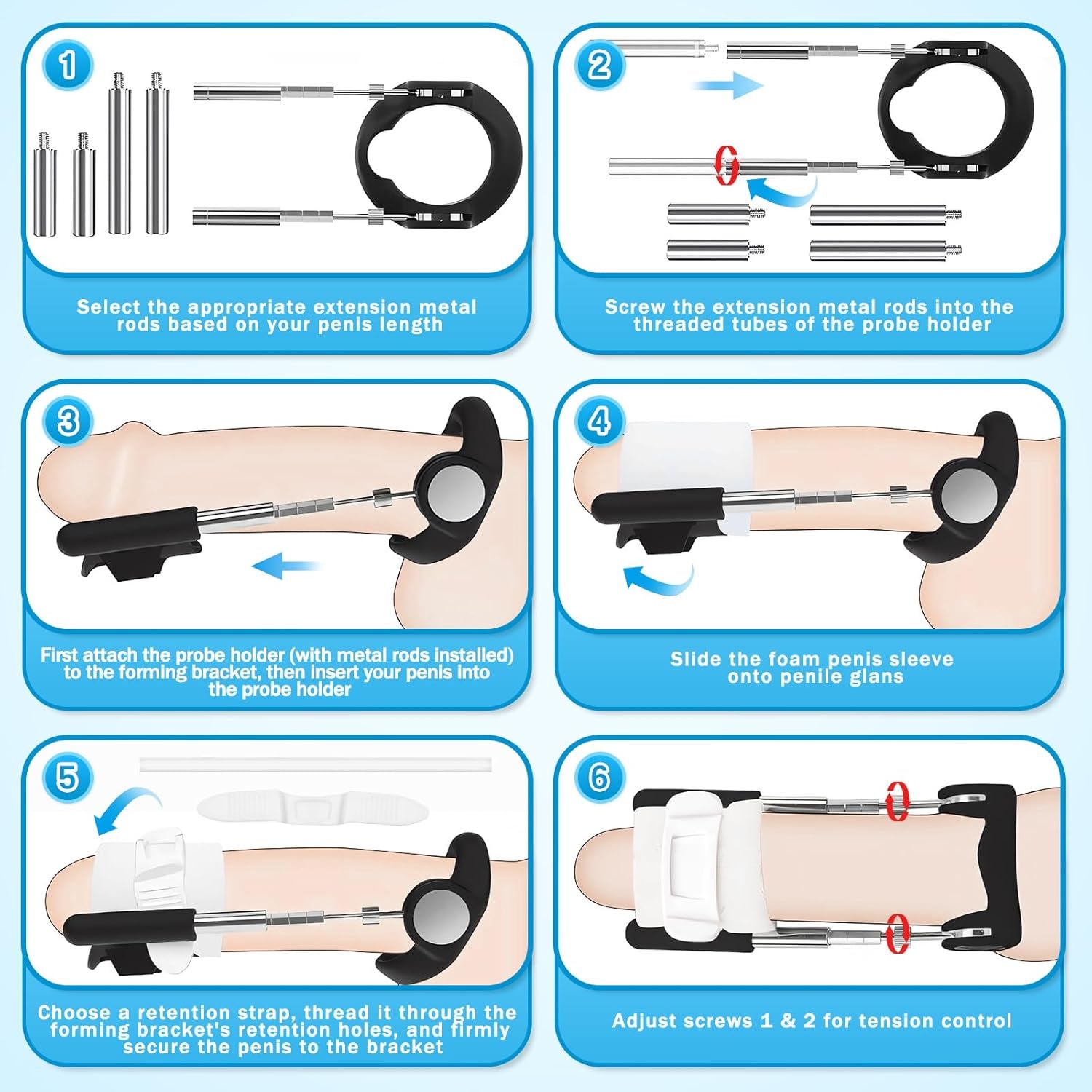 FlexCorePro Penis Extender Adjustable Traction Device