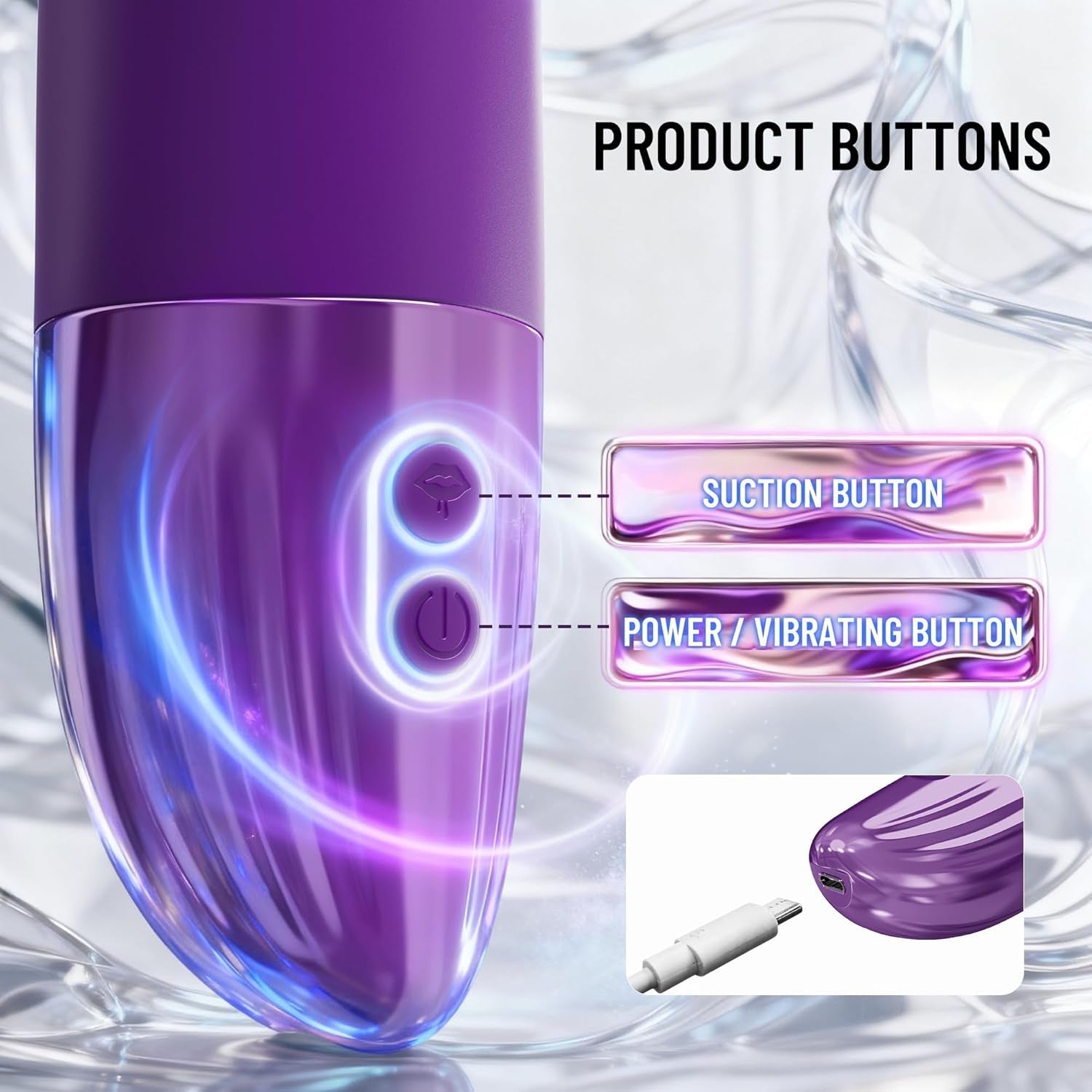 VantaSuction Sucking Male Masturbator 5 Suction 10 Vibration