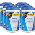 Hands Instant Sanitizing Wipes, 7.5 x 5, 300/Canister, 6/Carton (P92084CT)