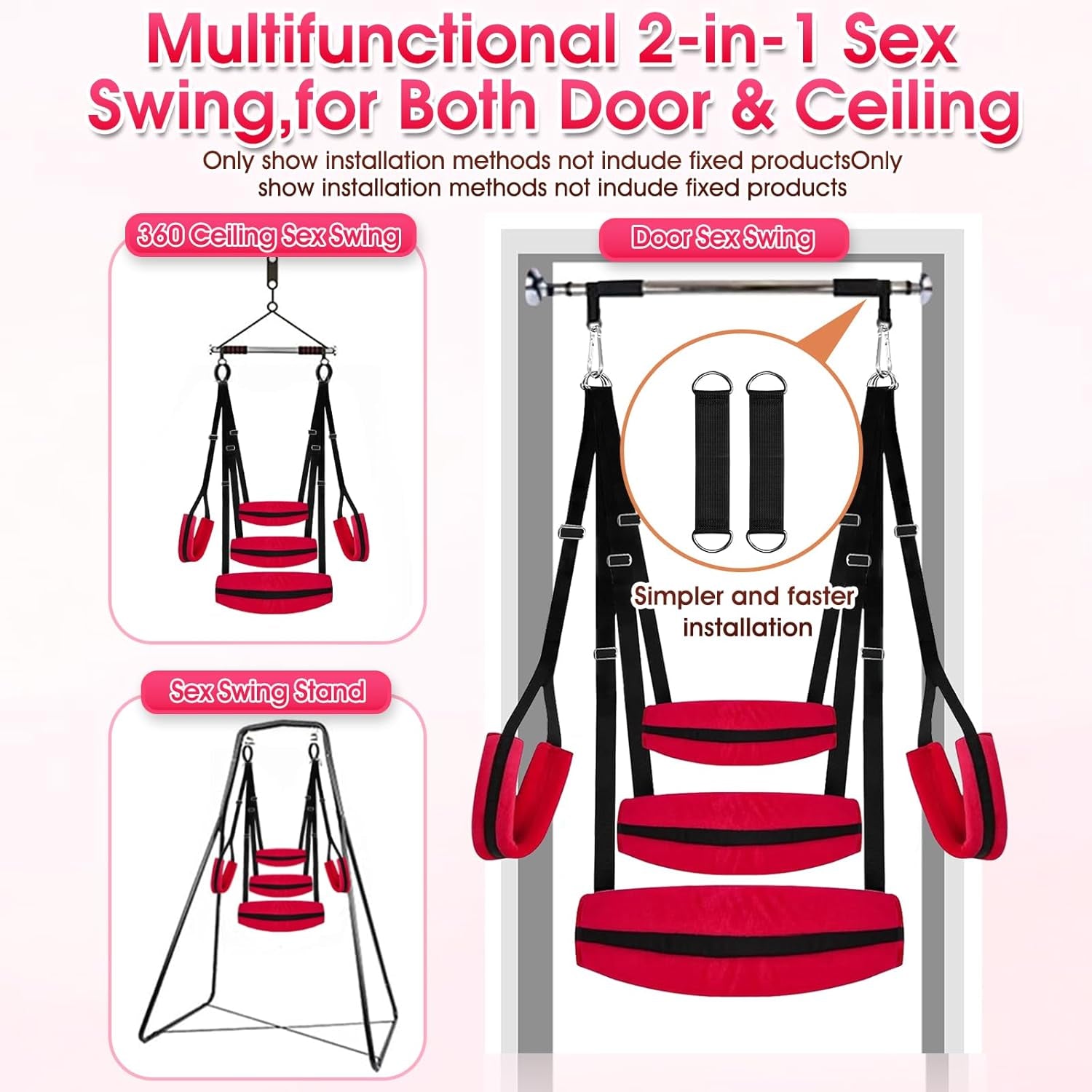 ScarletBond BDSM Sex Swing Adjustable