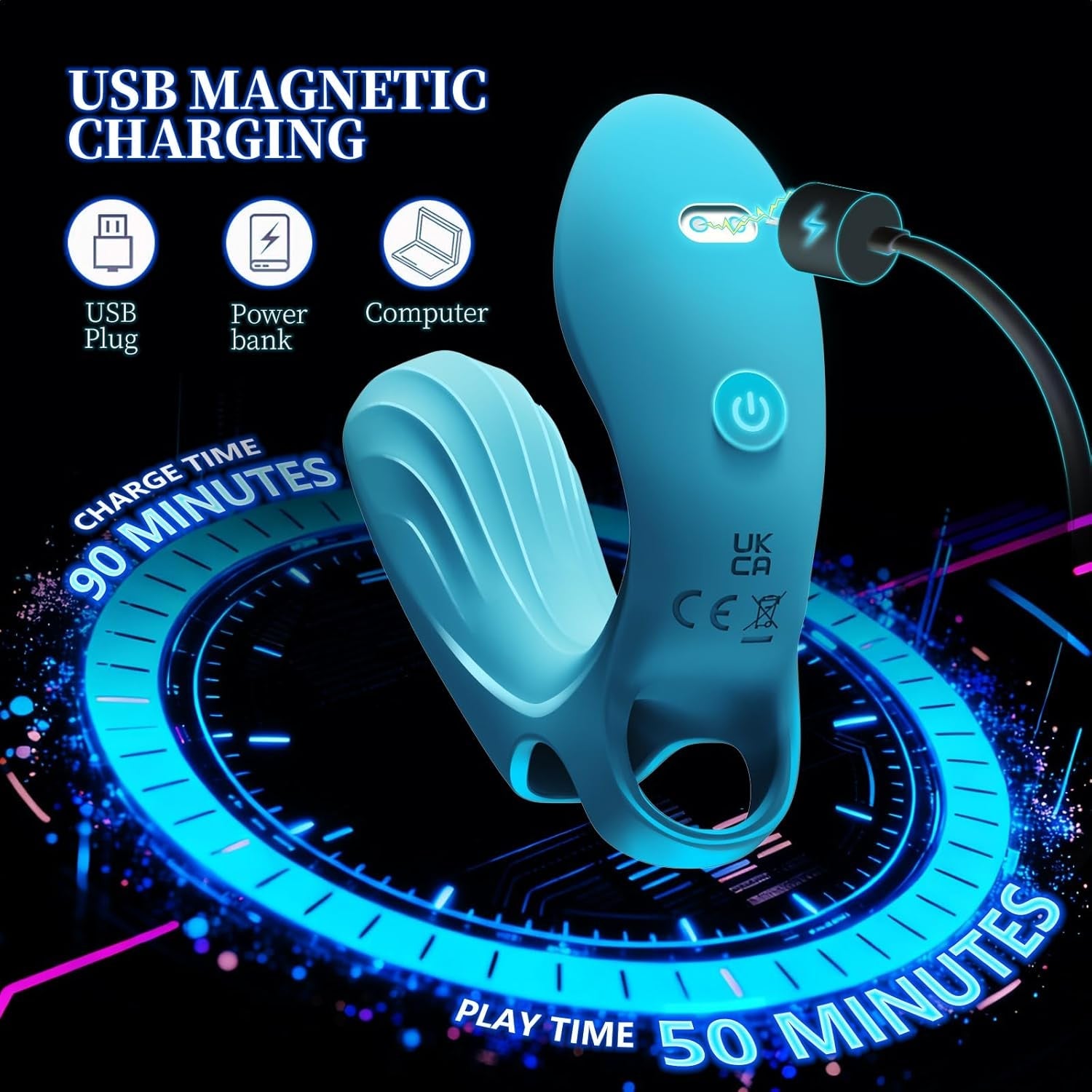 DualiX Dual Motor Finger Vibrator 10 Modes Waterproof