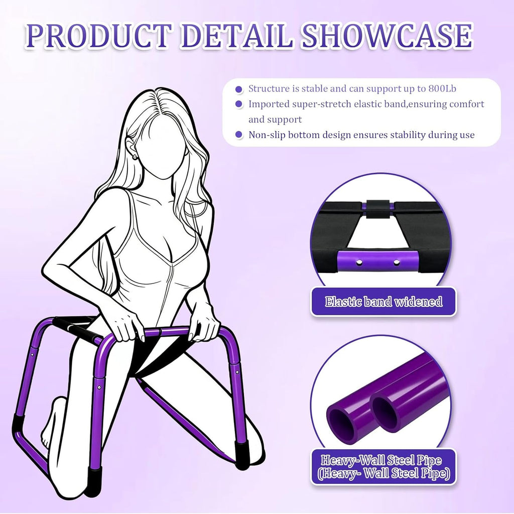VioletForce XL Heavy Duty Sex Chair 800LB Foldable