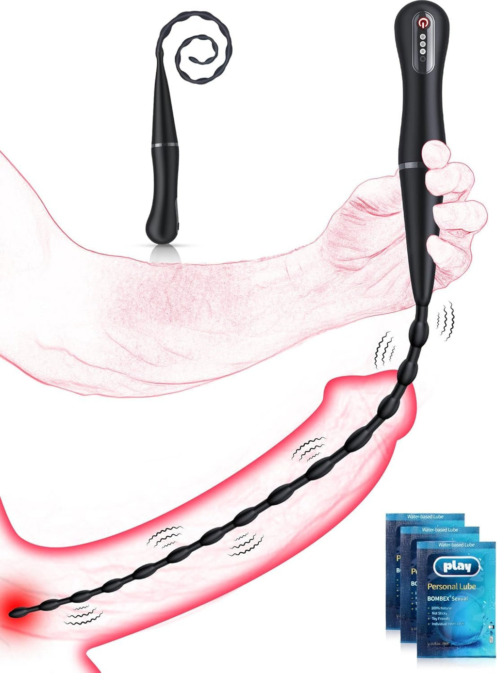 VantaRod Vibrating Urethral Sound Rod 10 Modes