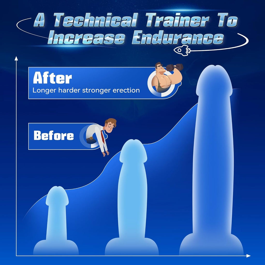 GlantriX AI Glans Vibrator Male Masturbator 3 Motor