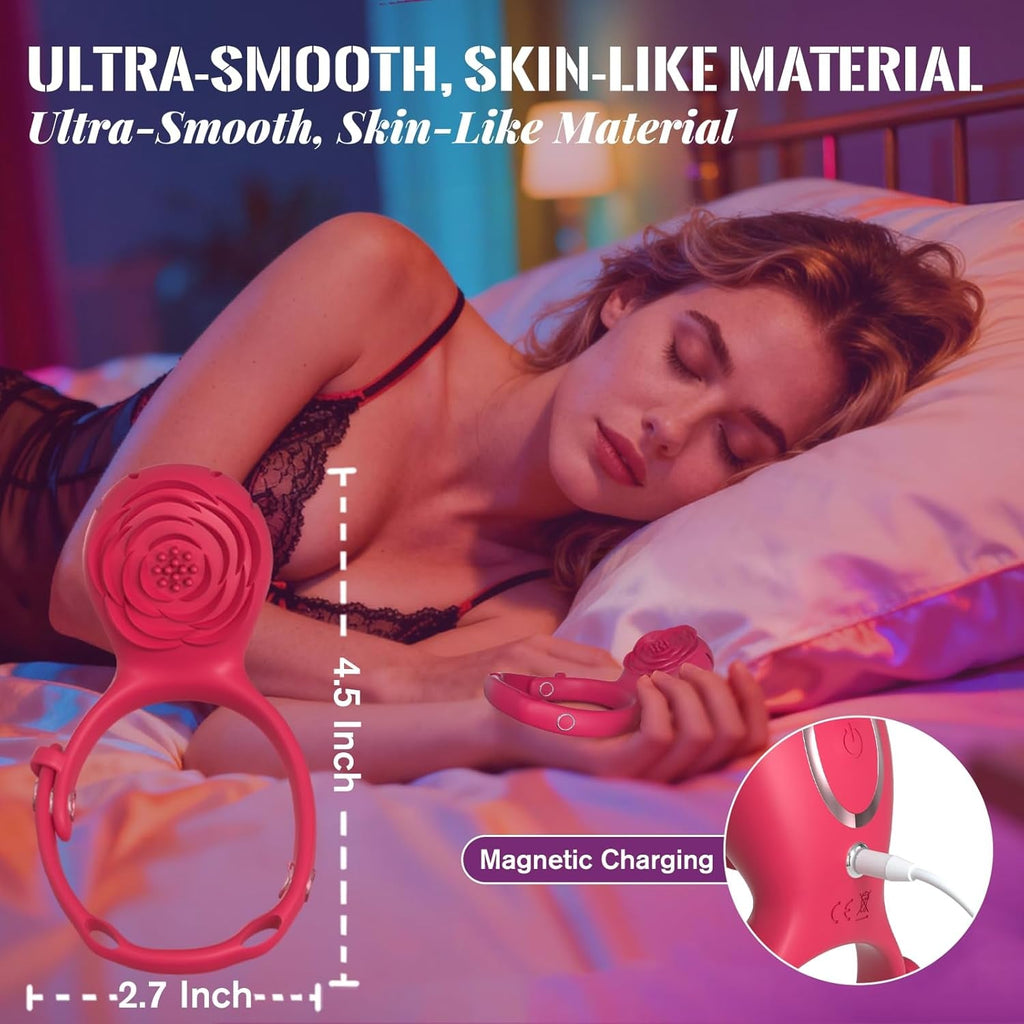 VersaBloom Adjustable Cock Ring Clit Stimulator App Control