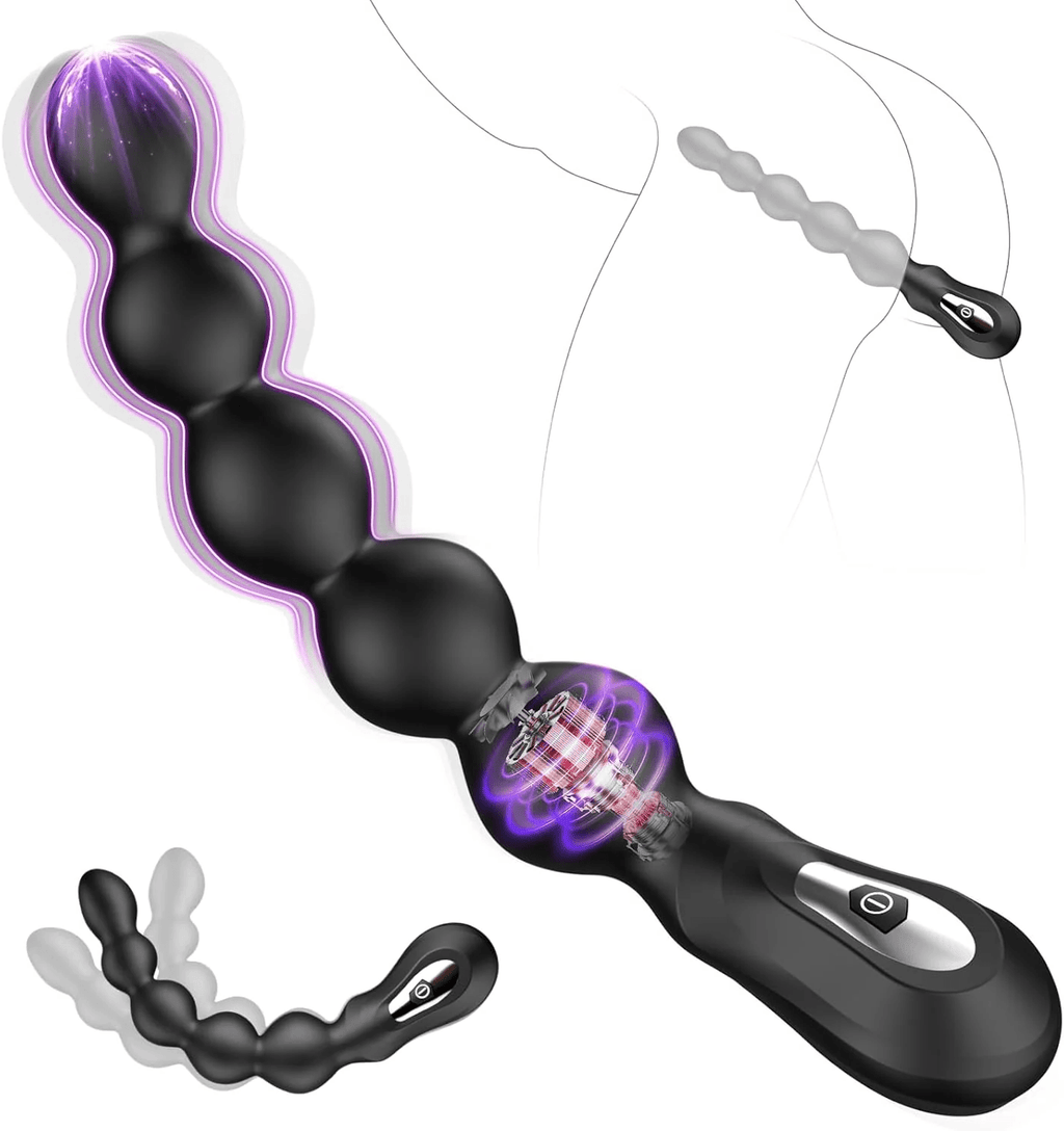 DeepWave Large Vibrating Anal Beads Prostate Massager