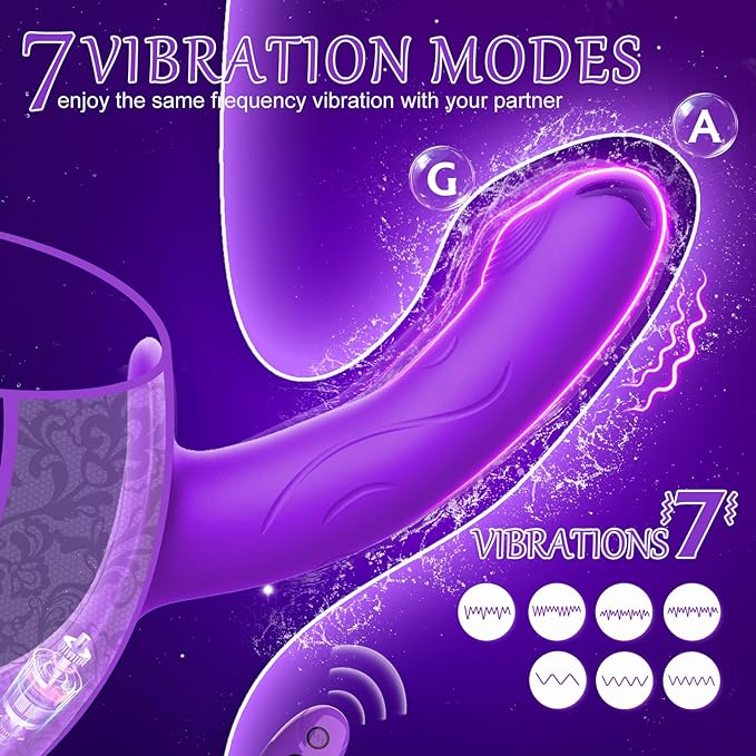 PulsePersona Remote Control Vibrating Strap-On Dildo