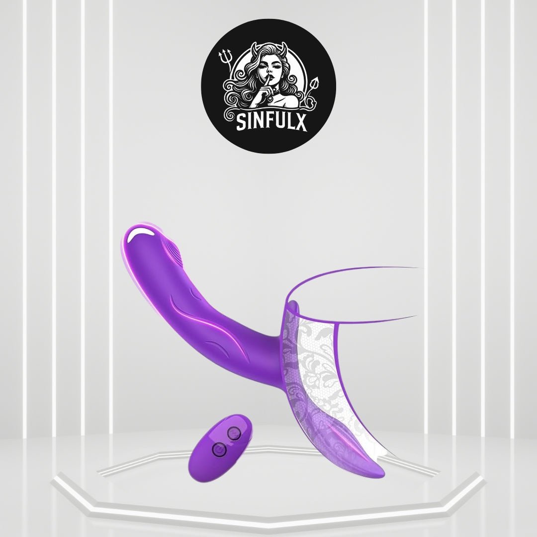 PulsePersona Remote Control Vibrating Strap-On Dildo