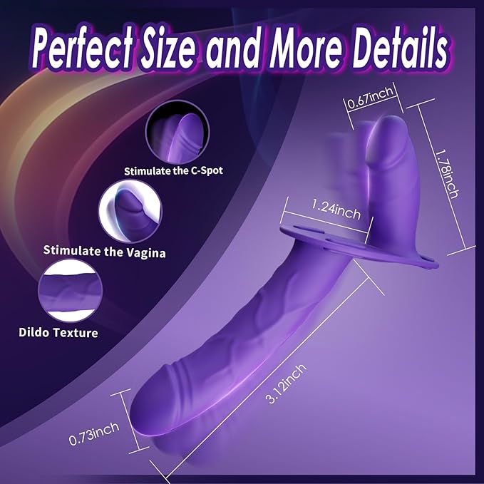 TwinnedTouch Remote Control Double Ended Dildo Vibrator