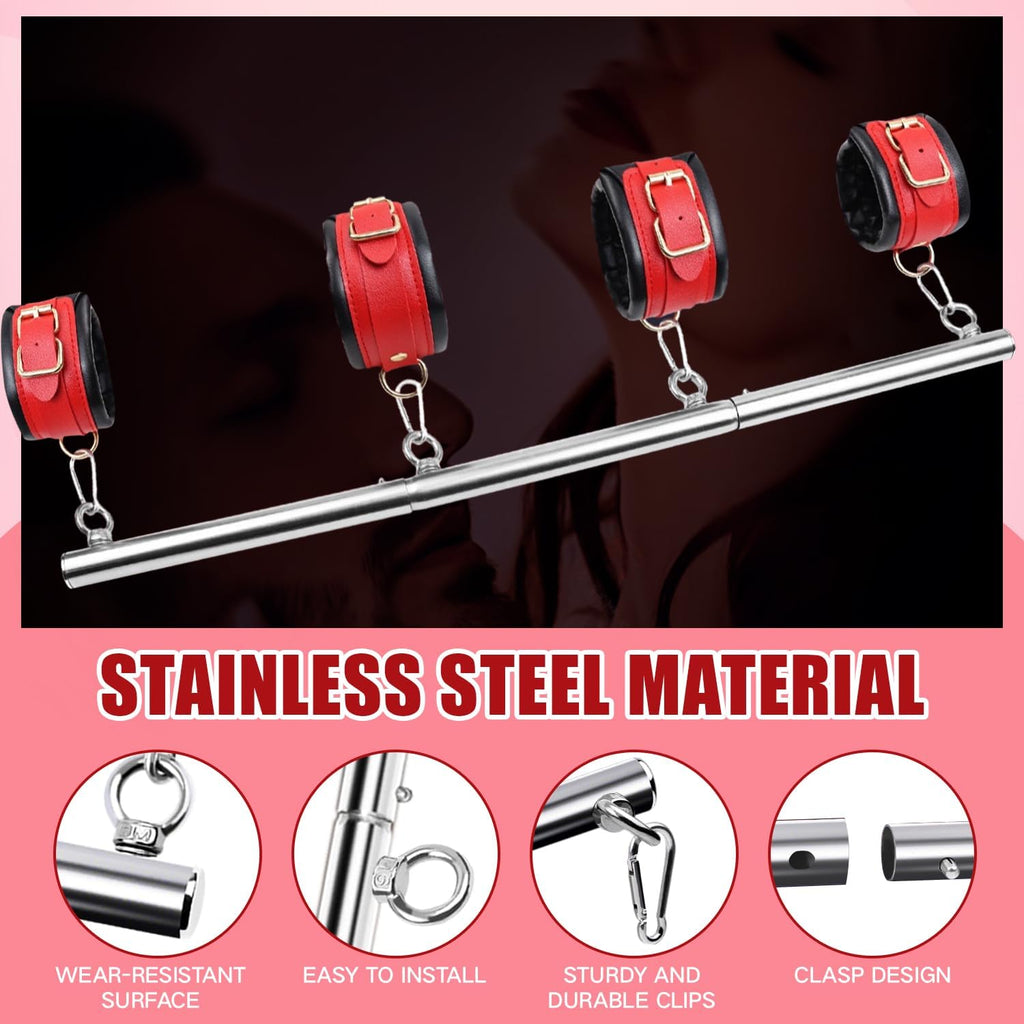 SM Bondage Restraint Set – Adjustable Spreader Bars
