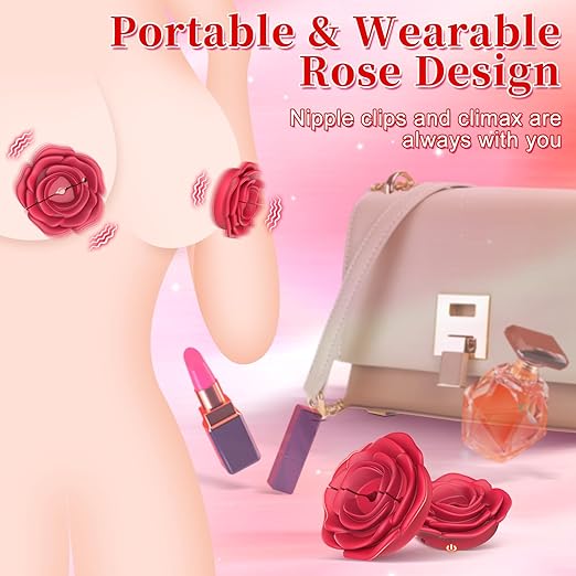 PetalClasp Luxury Rose Design Nipple Clamps