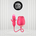 PleasurePulse Rose Sucking Vibrator G-Spot Dildo