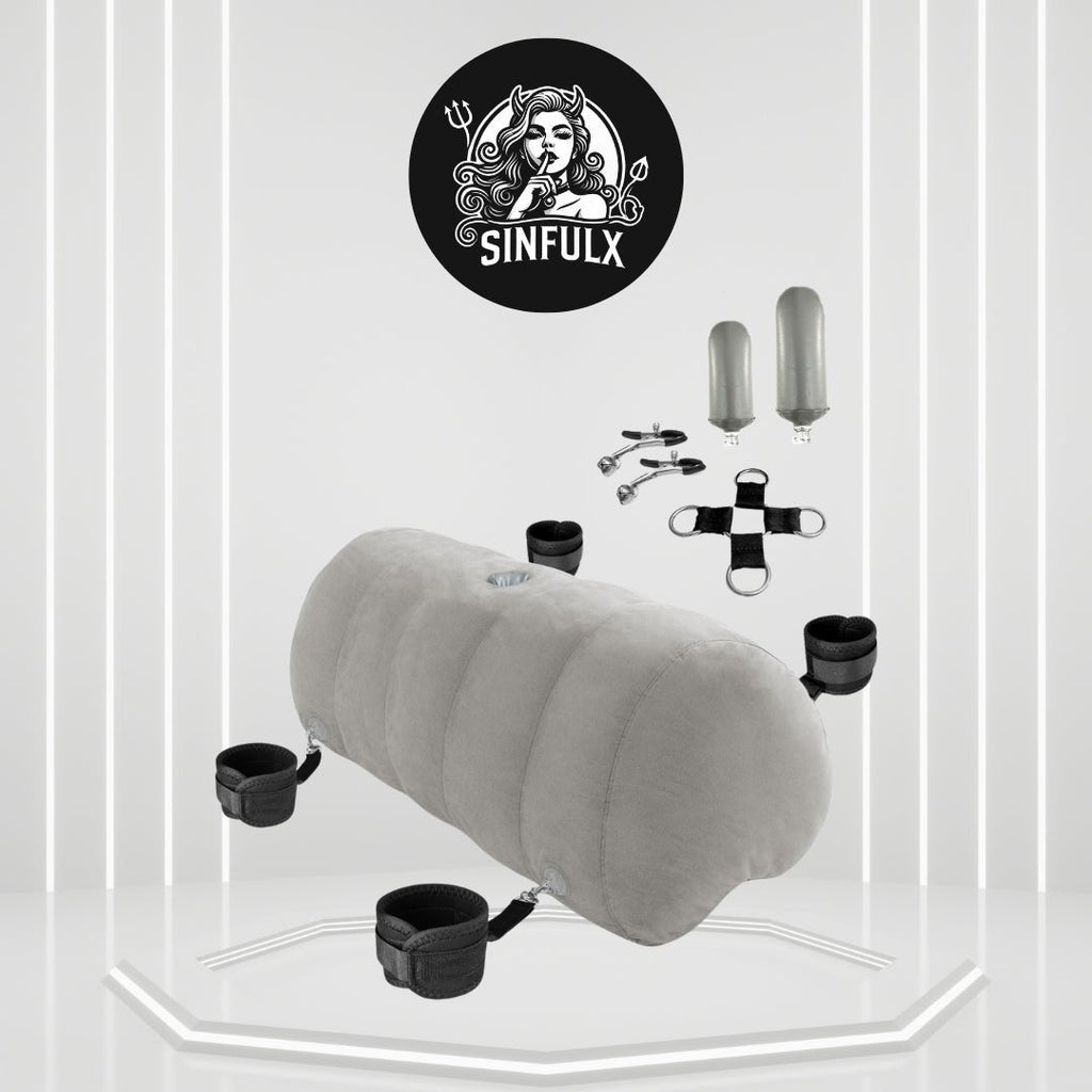 SatinPulse Sex Pillow Cuffs Set