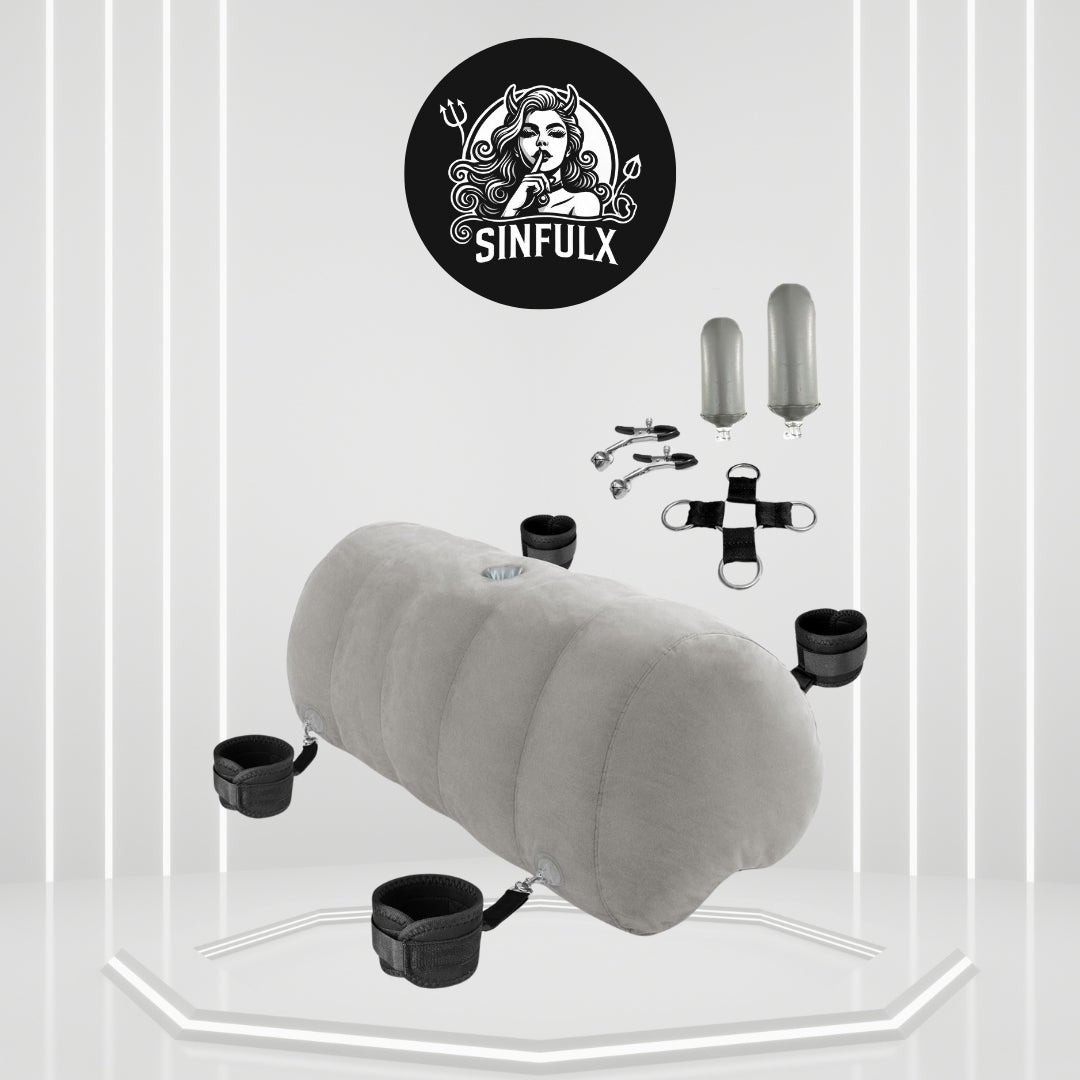 SatinPulse Sex Pillow Cuffs Set