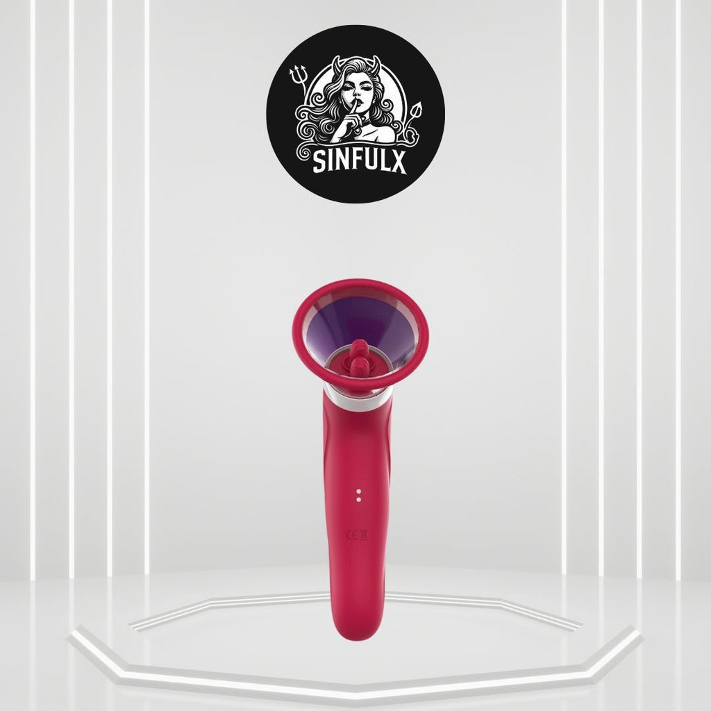BlissBound Dual Tongue Licking & Sucking Vibrator