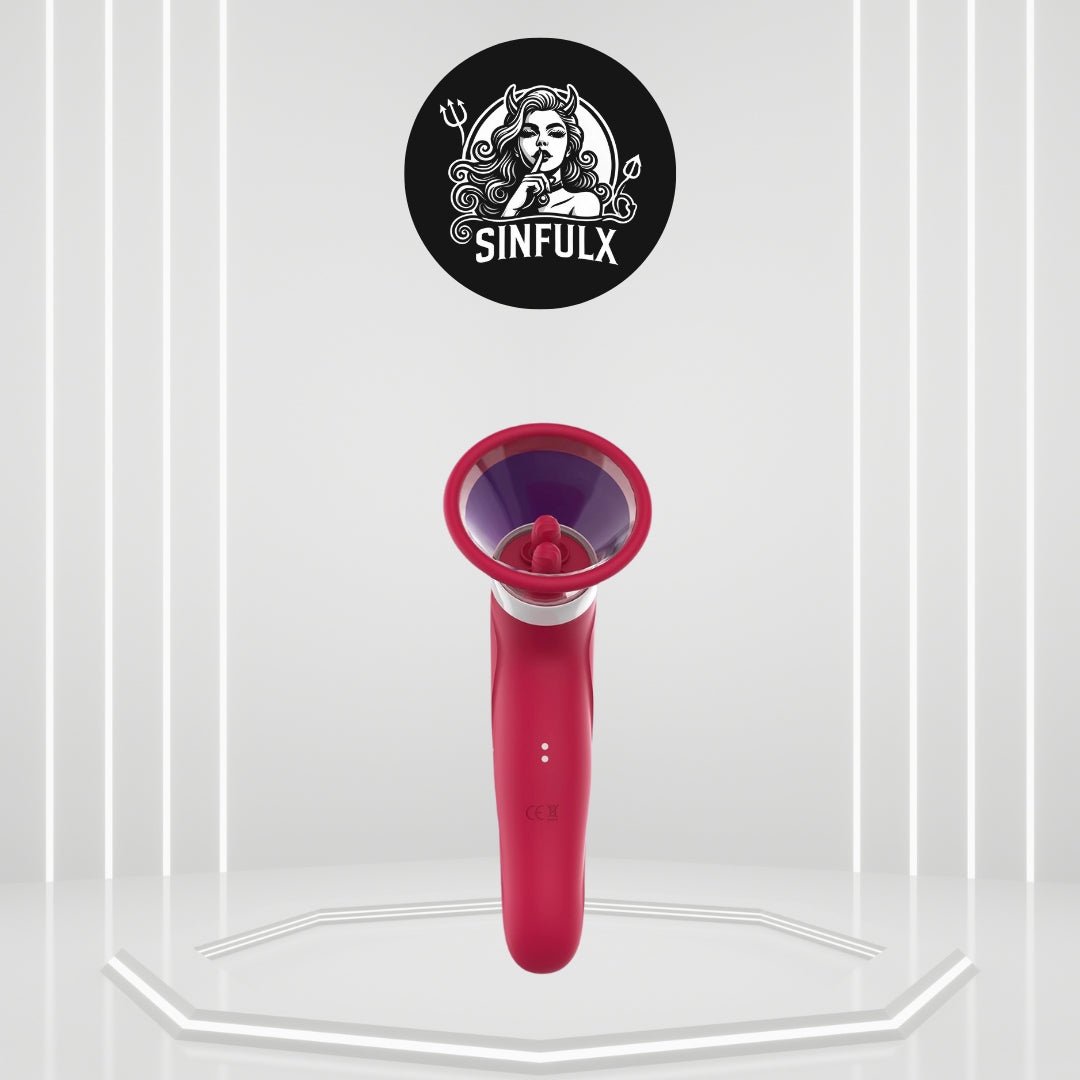 BlissBound Dual Tongue Licking & Sucking Vibrator