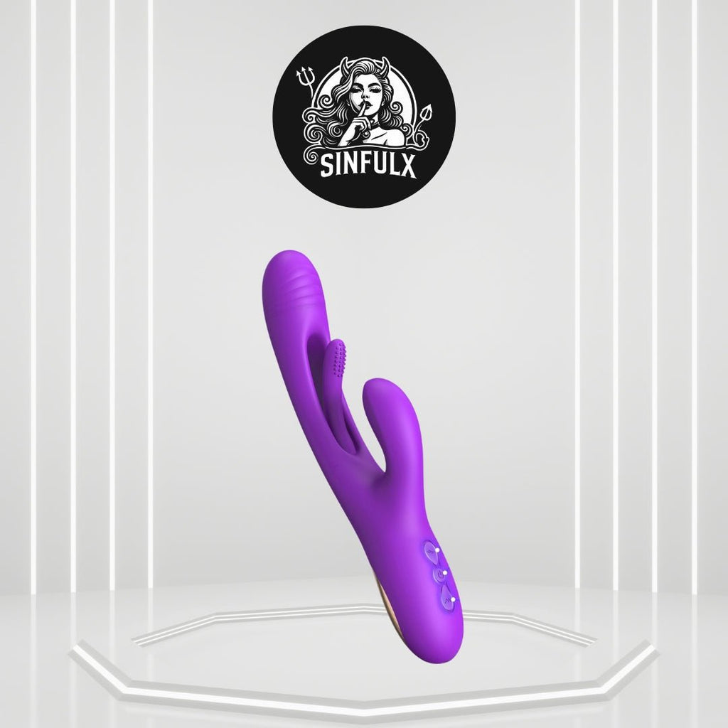 PulseSupreme 3-in-1 Rabbit Vibrator with Flapping Tongue & Dual Motors