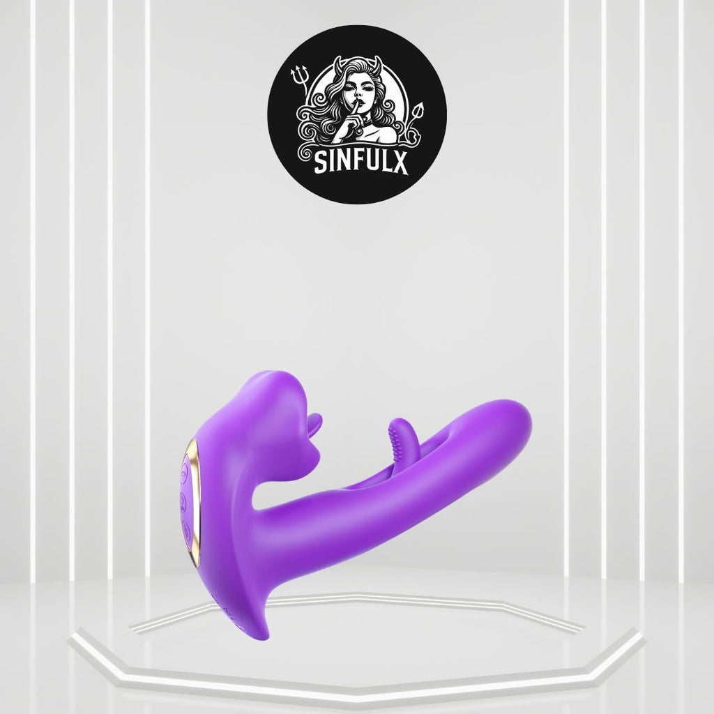 EcstasyKiss G-Spot Flapping & Licking Vibrator