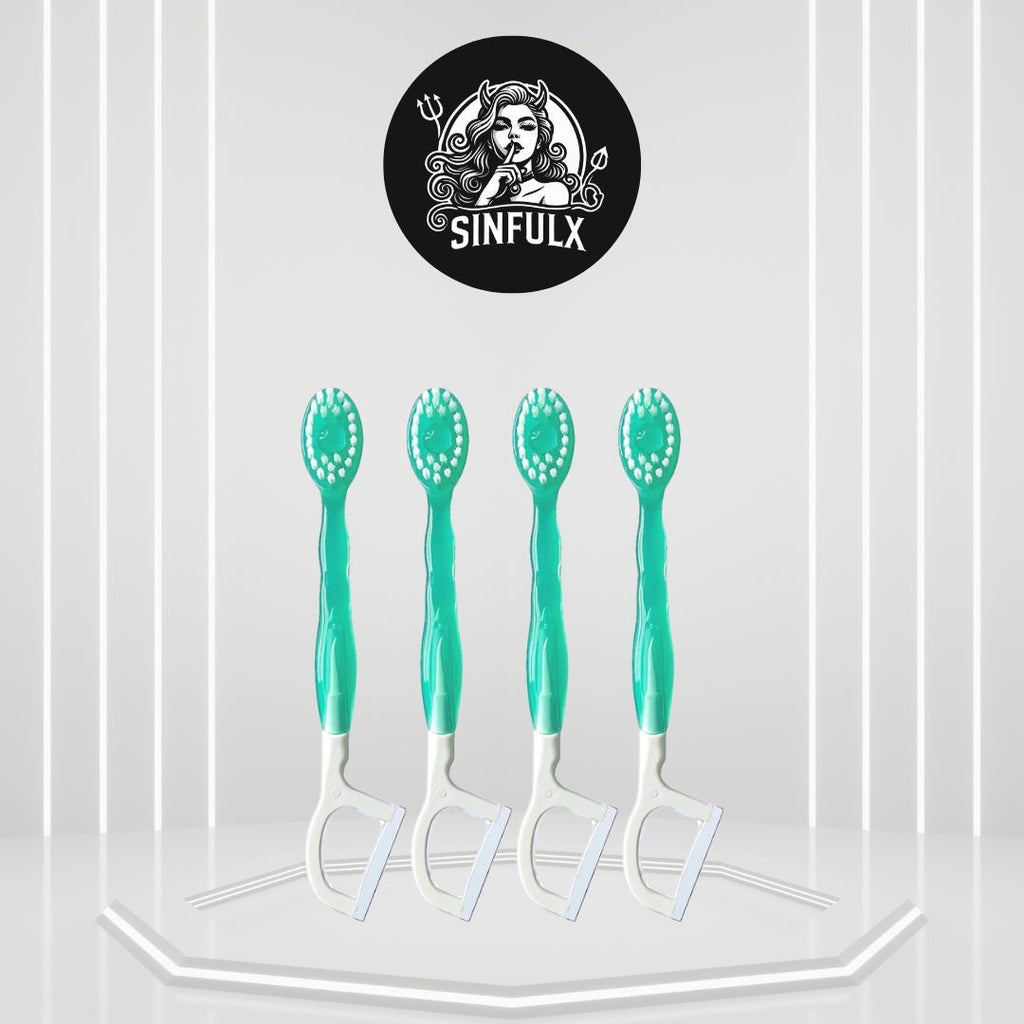 Morning After 5-in-1 Disposable Travel Toothbrush with Toothpaste, Floss & Tongue Scraper