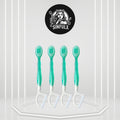 Morning After 5-in-1 Disposable Travel Toothbrush with Toothpaste, Floss & Tongue Scraper