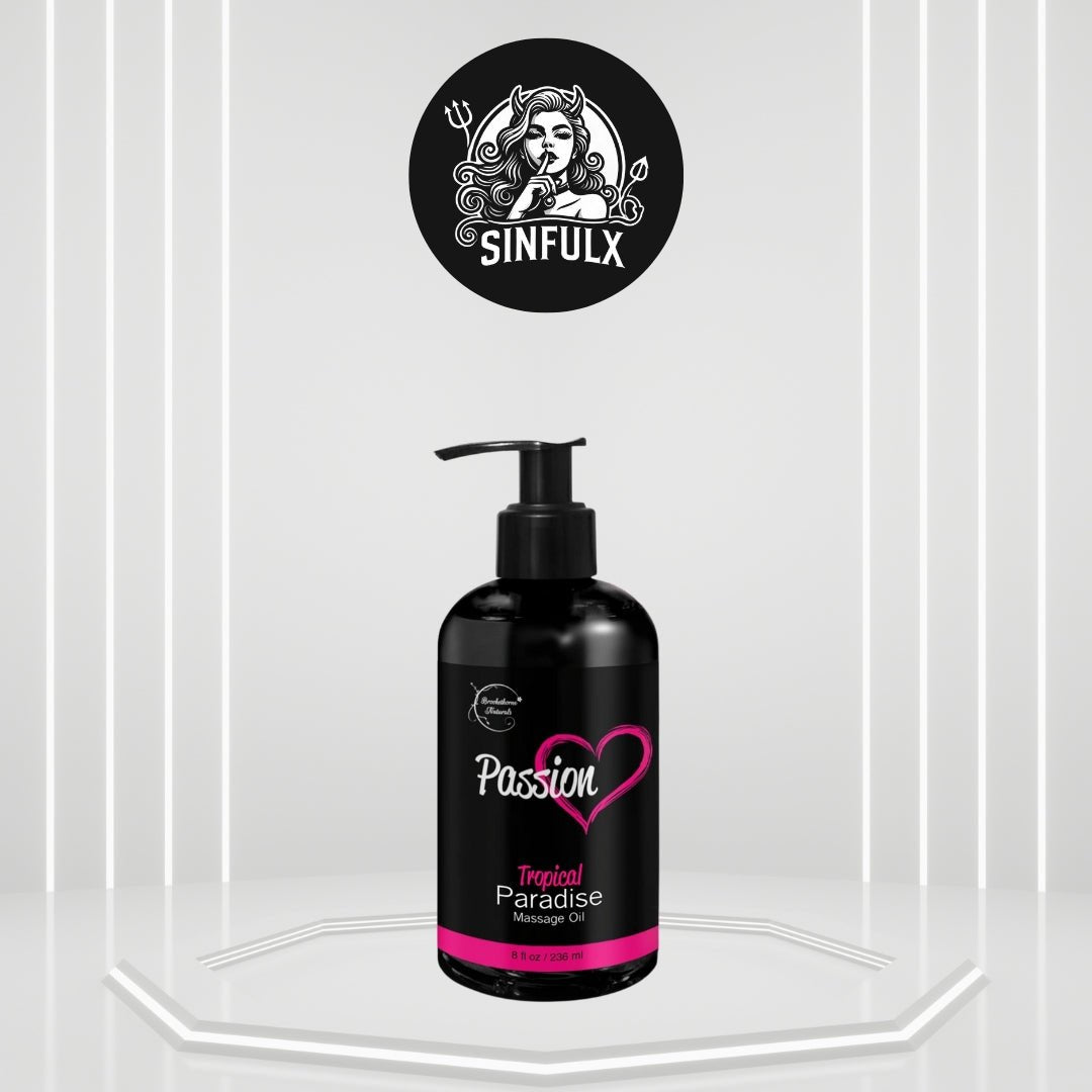 Natural Passion Massage Oil for Couples | Tropical Aromatherapy, All-Natural
