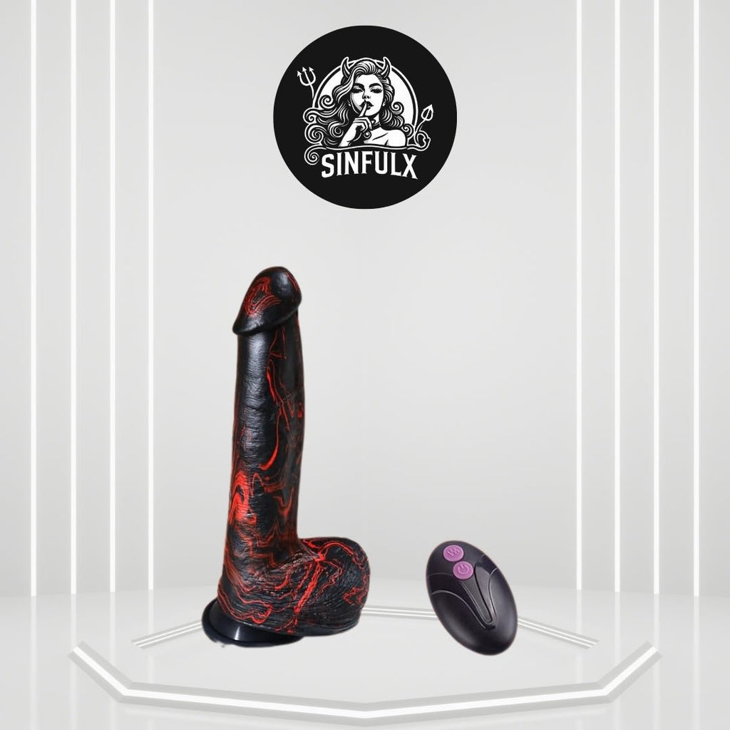 DeepGlide 10” Thick Thrusting Dildo Vibrator
