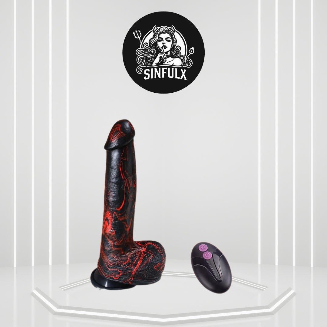 DeepGlide 10” Thick Thrusting Dildo Vibrator