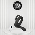 TitanVibe Vibrating Cock Ring with Taint & Ball Stimulator