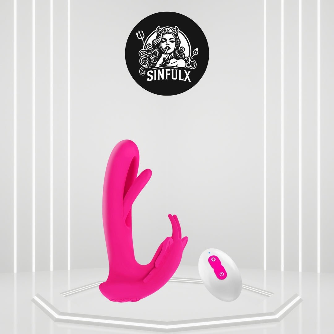RogueFlick 3-in-1 Wearable Panty Vibrator with 9 Flapping & Vibration Modes