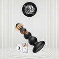 LumeWhisper Rotating Vibrating Anal Beads Wand