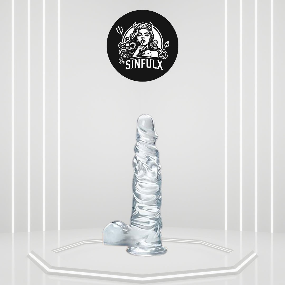 MoonRipple 11.8" Advanced Clear Dildo