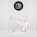 VibeX 4-in-1 transparent Vibrating Penis Sleeve