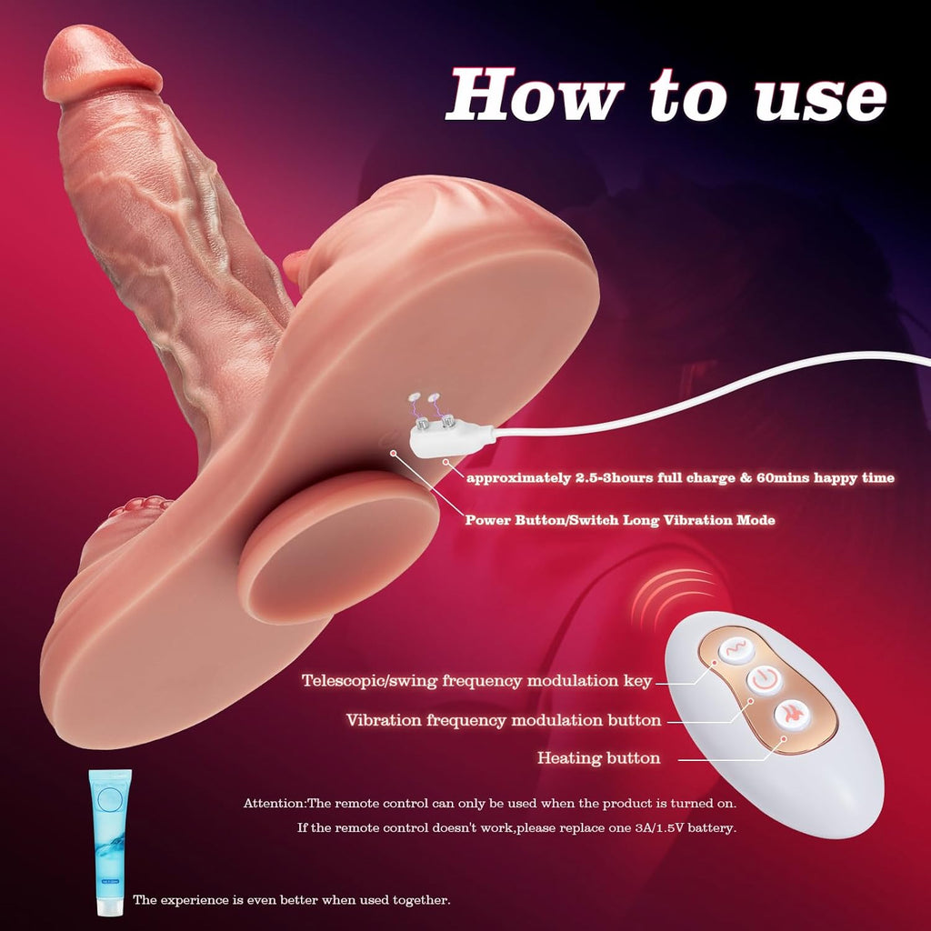 RideForce 3-in-1 Thrusting Riding Vibrator with Remote