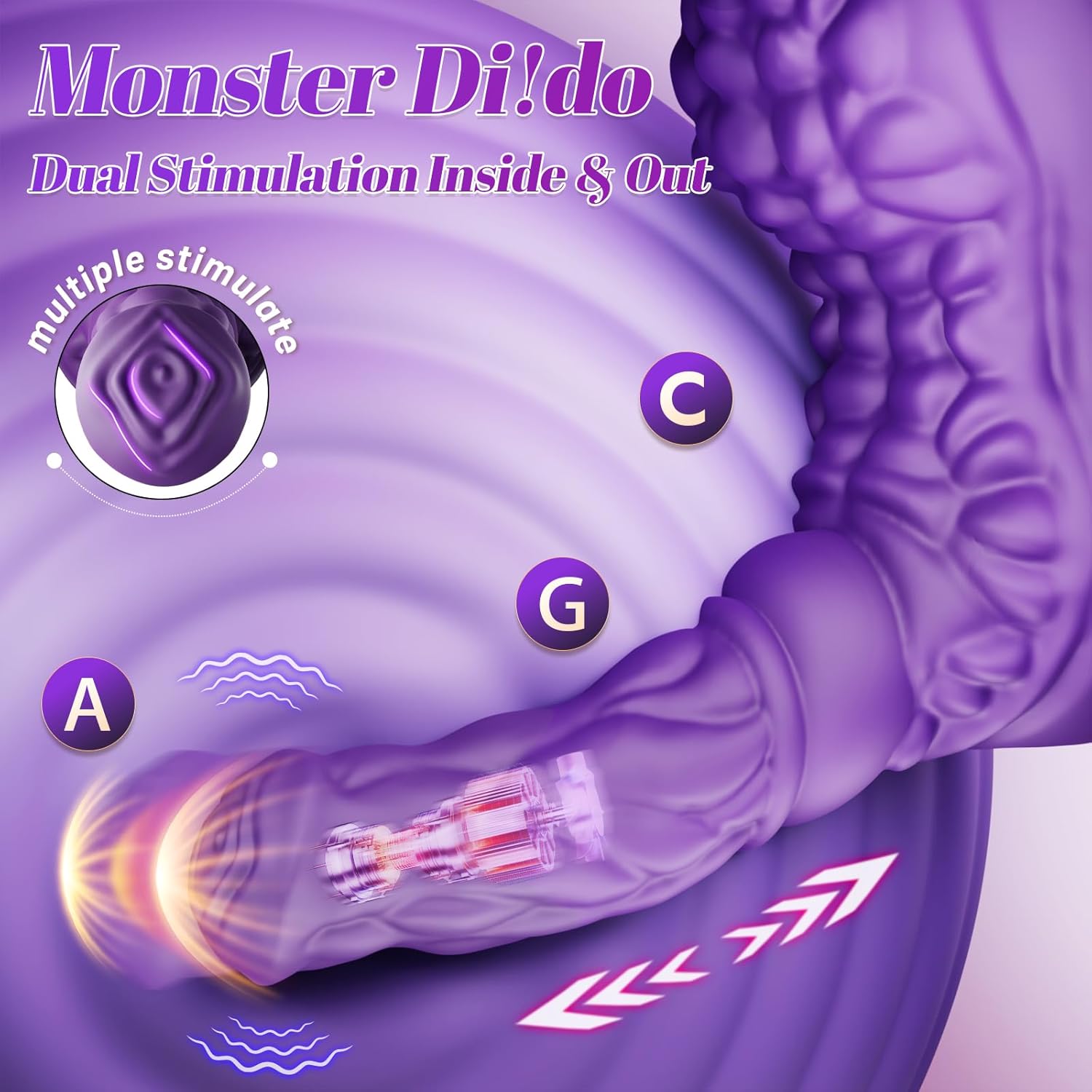 RideNova Sit and Ride Thrusting Dildo with Remote
