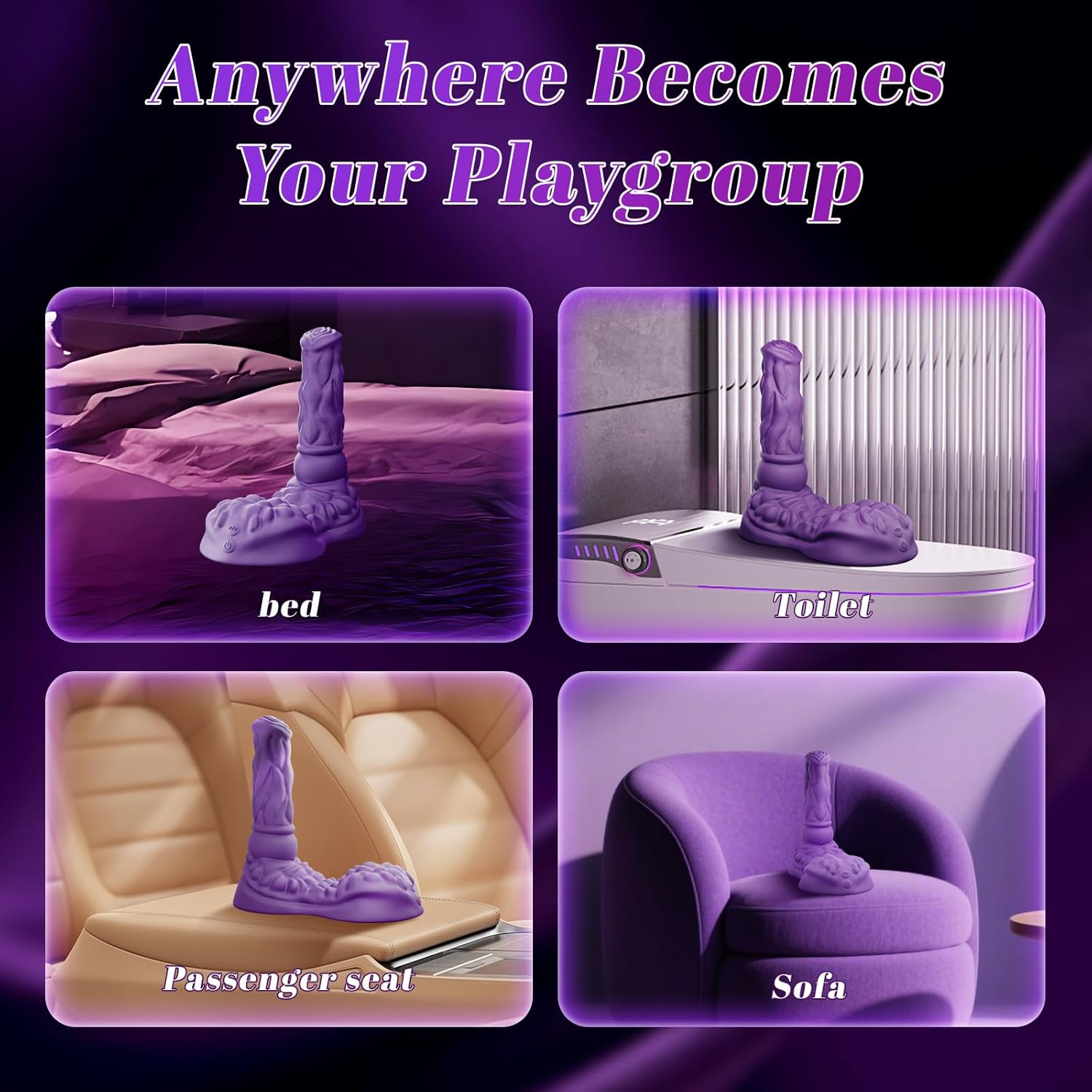 RideNova Sit and Ride Thrusting Dildo with Remote