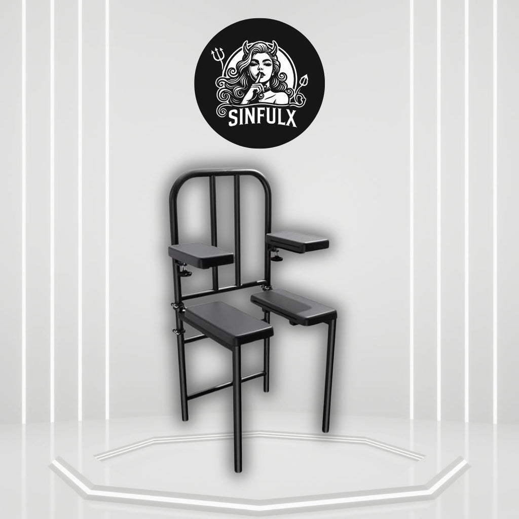 DominusBond Adjustable BDSM Sex Chair with Restraints