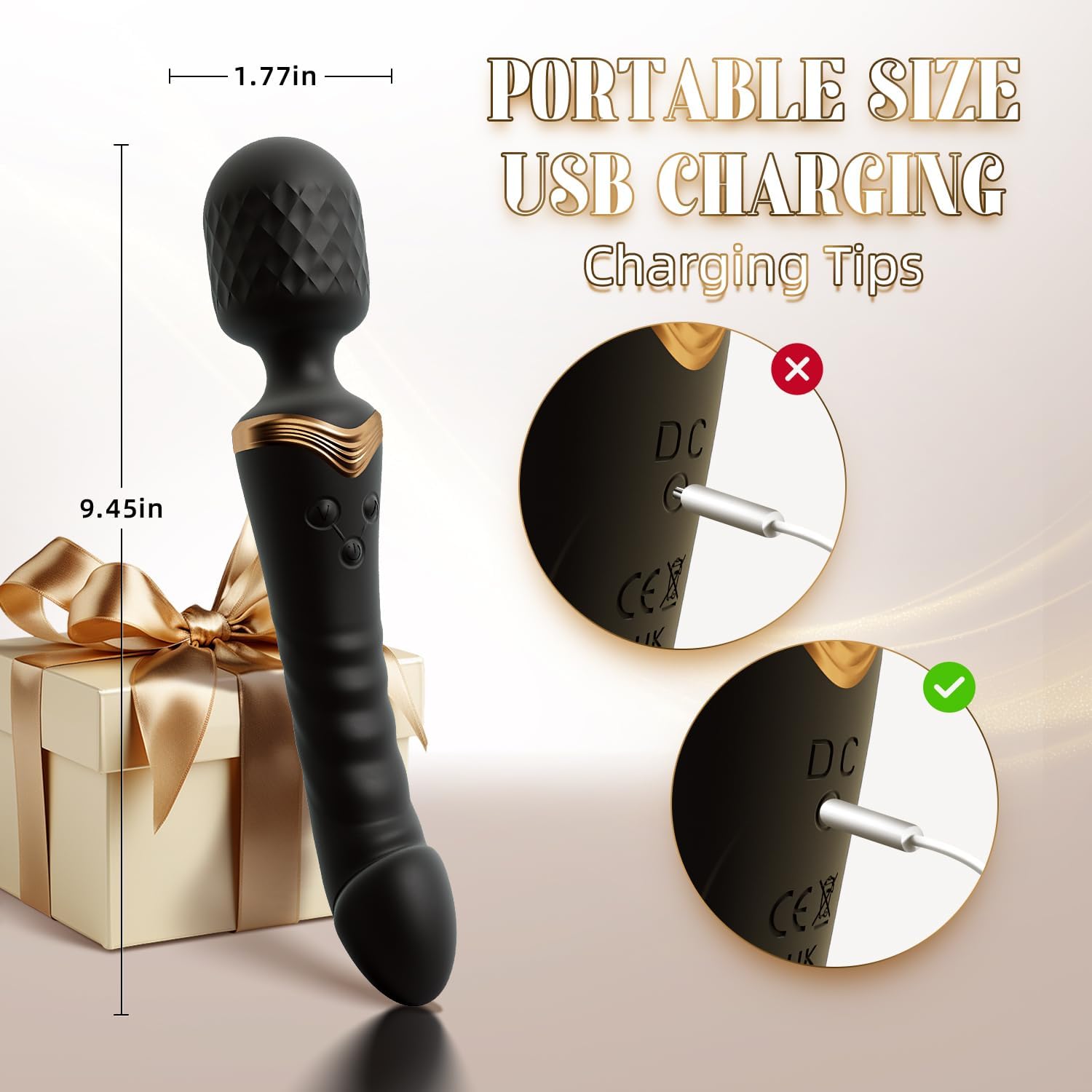 TwinPulse Dual Wand Vibrator 9 Modes Rechargeable Waterproof