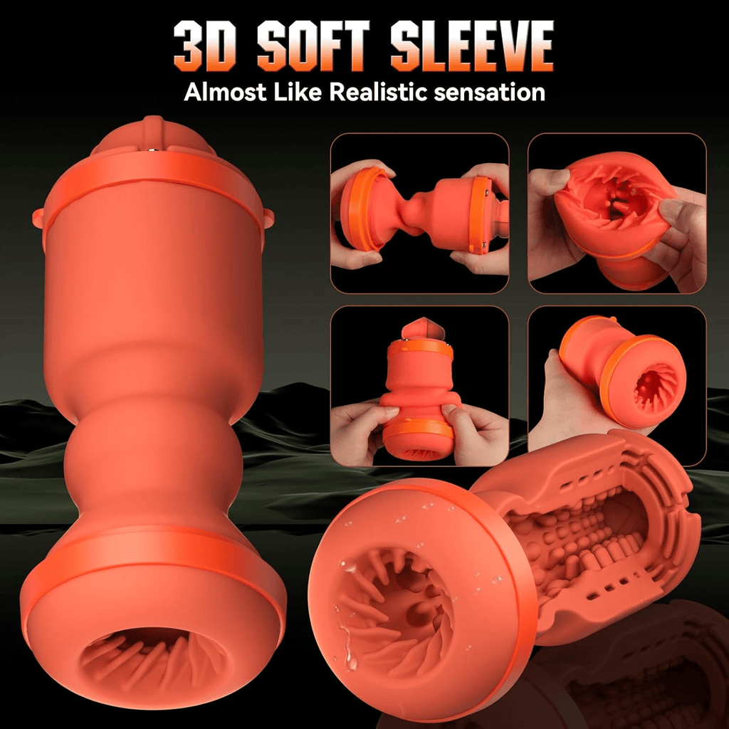 ThermaFlux Heating AI Male Masturbator App Control 5-in-1