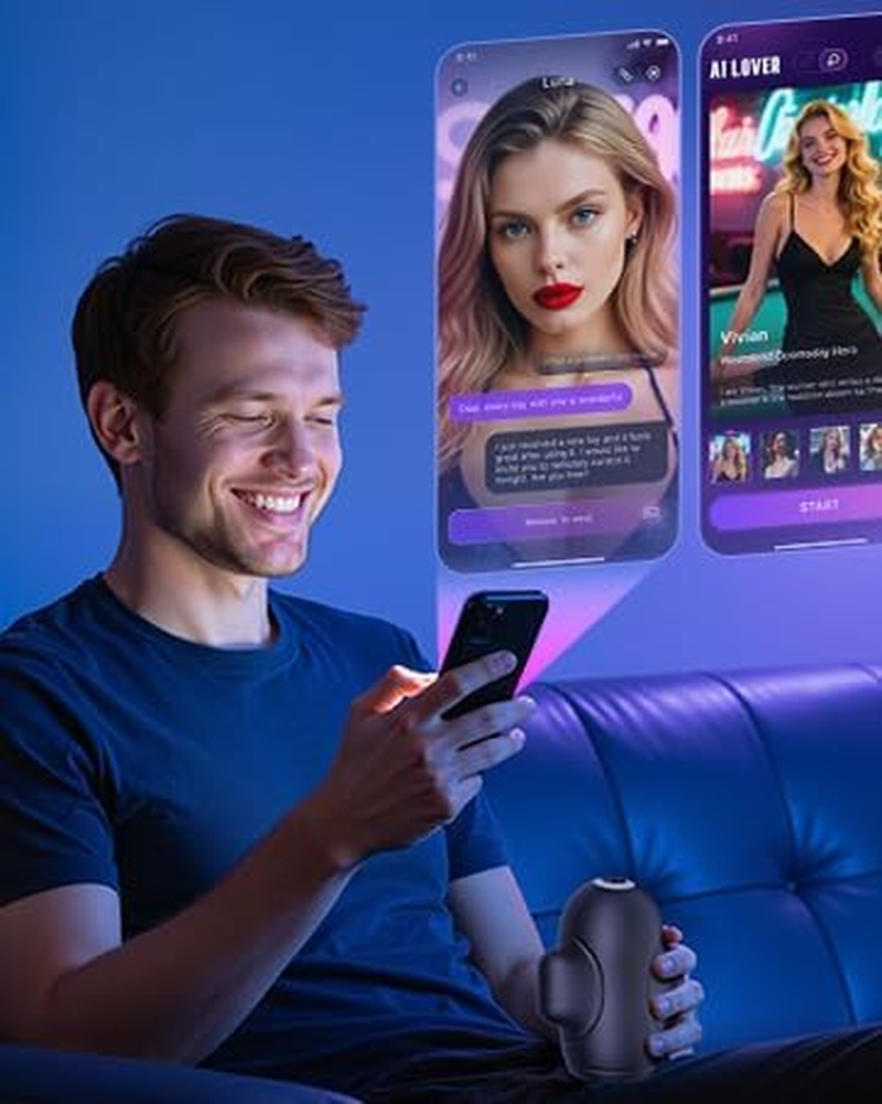 Virexion 3 Motor AI Male Masturbator 10 Vibration Modes