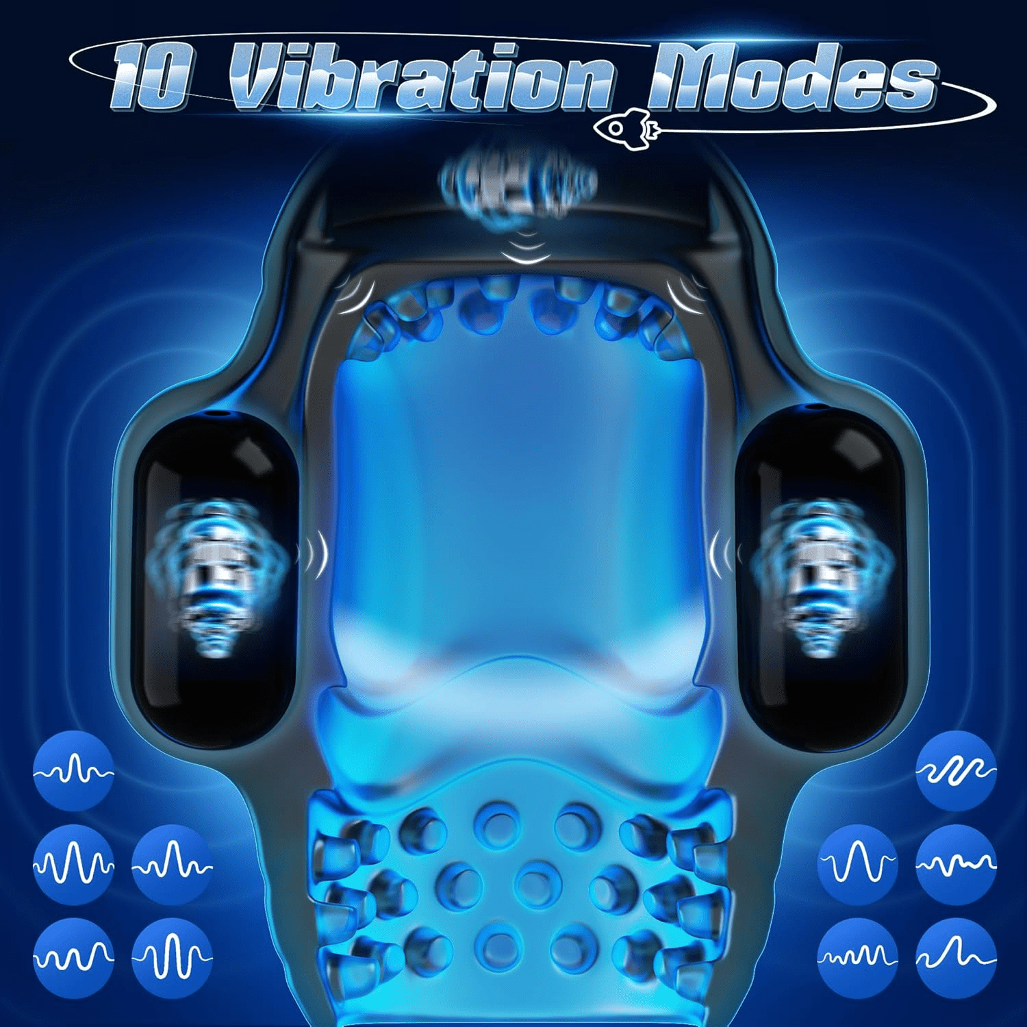 Virexion 3 Motor AI Male Masturbator 10 Vibration Modes