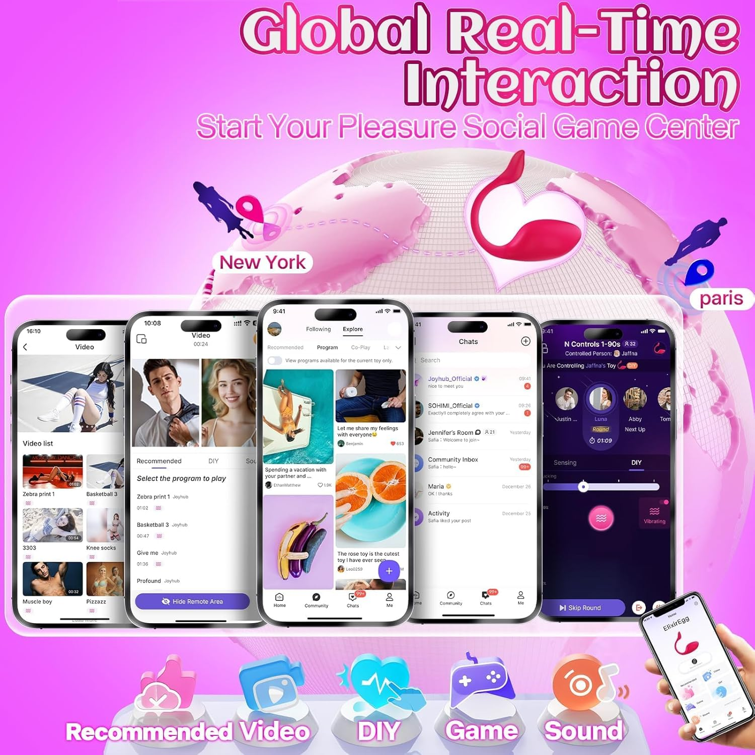 SwaniX AI Wearable Vibrator 9 Modes App Control