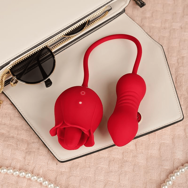 RoselleX AI Rose Thrust Vibrator 9 Lick 9 Thrust