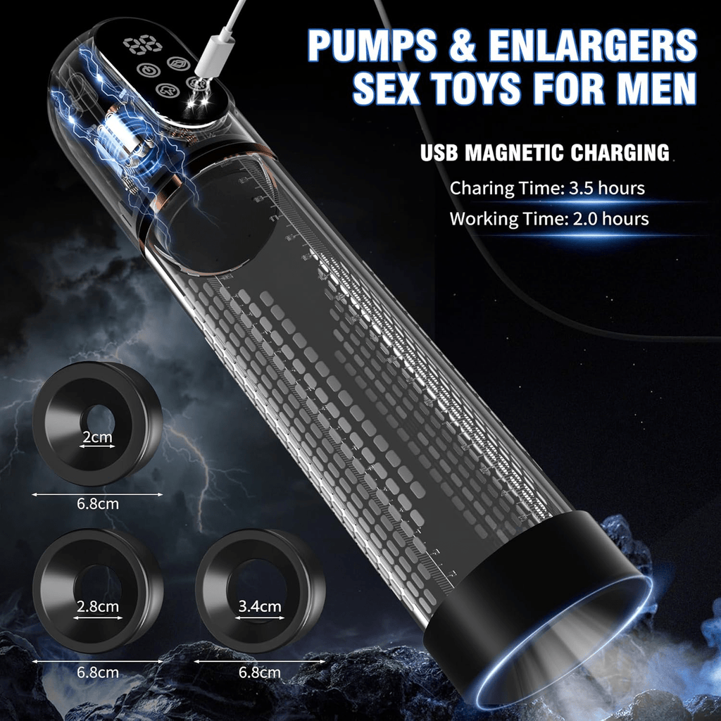 PulseVac Electric Penis Pump with Auto Modes & Suction