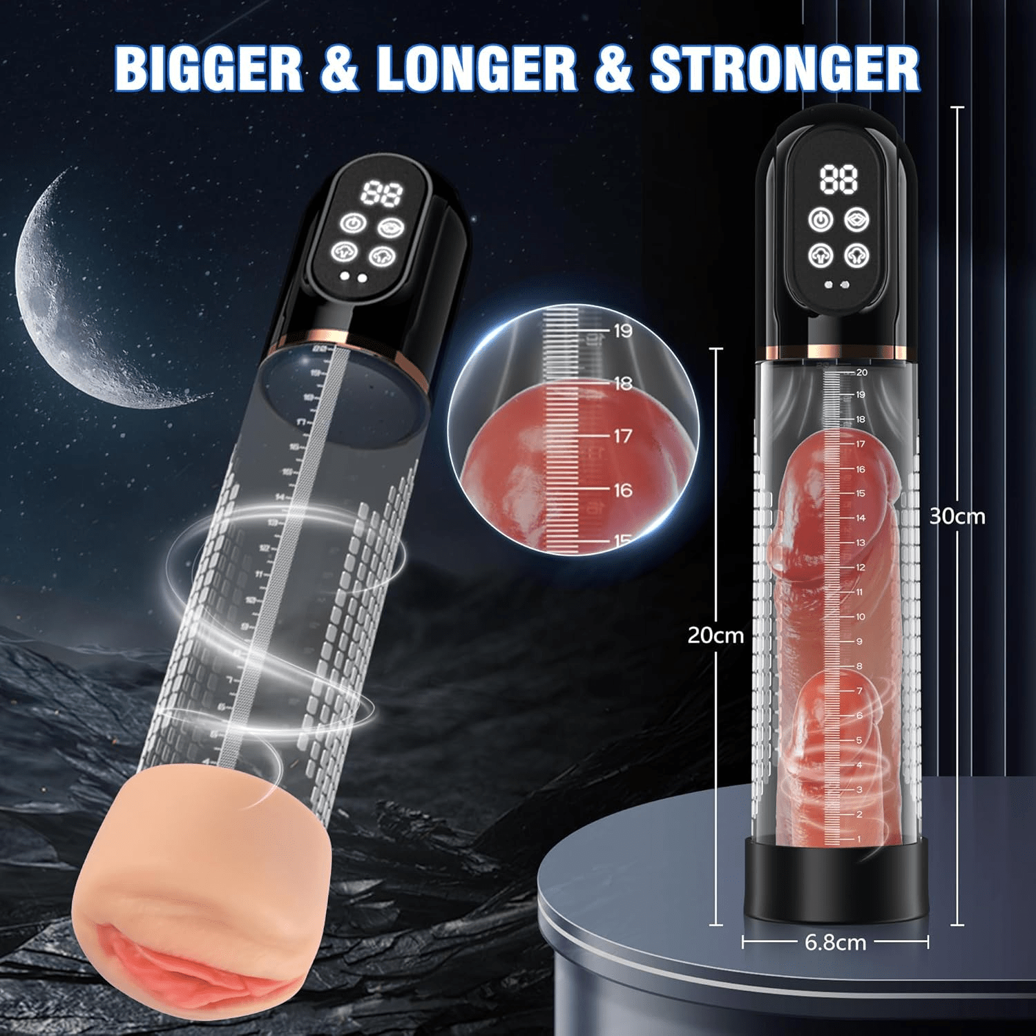 PulseVac Electric Penis Pump with Auto Modes & Suction
