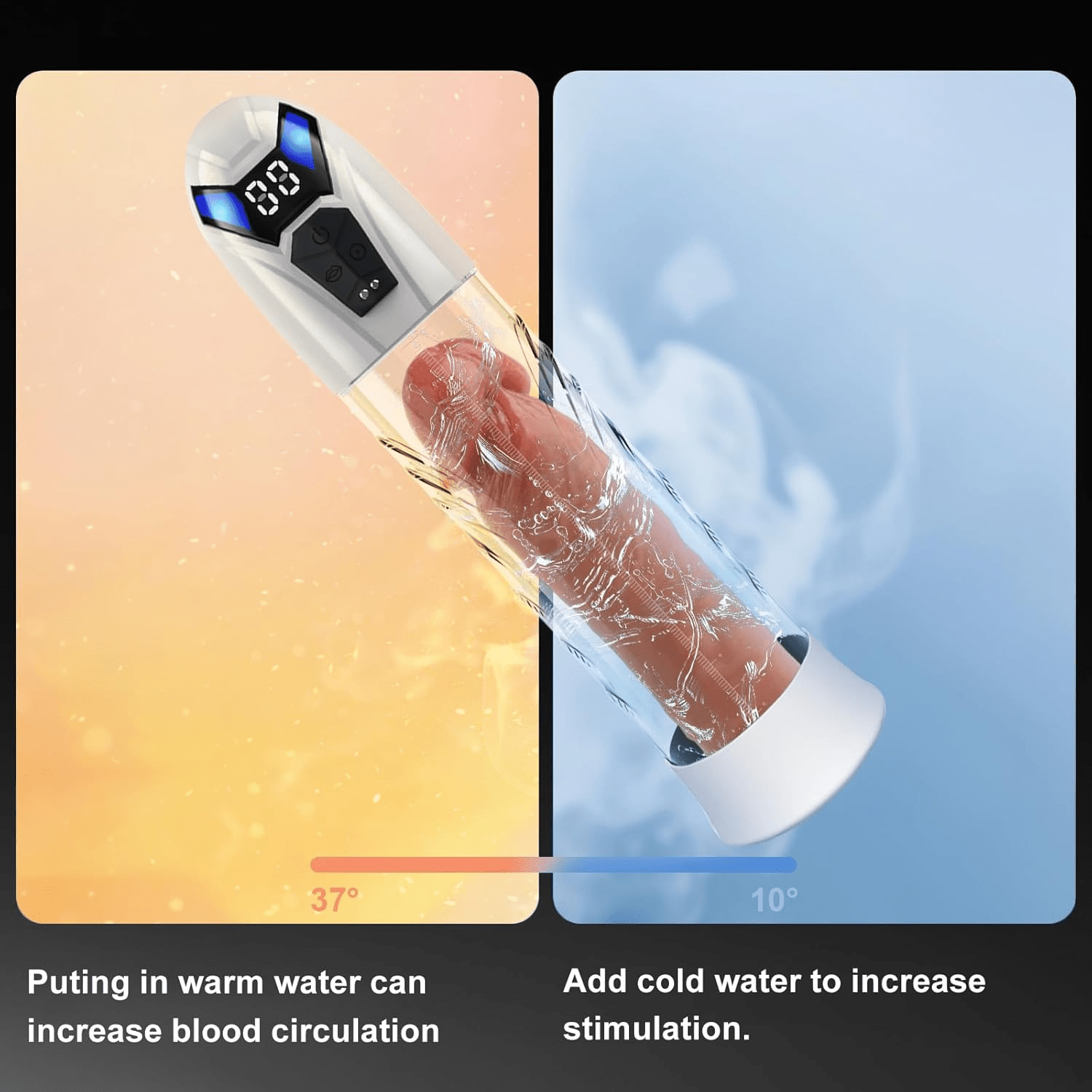 VigorFlux Electric Penis Pump 10 Modes & Powerful Suction