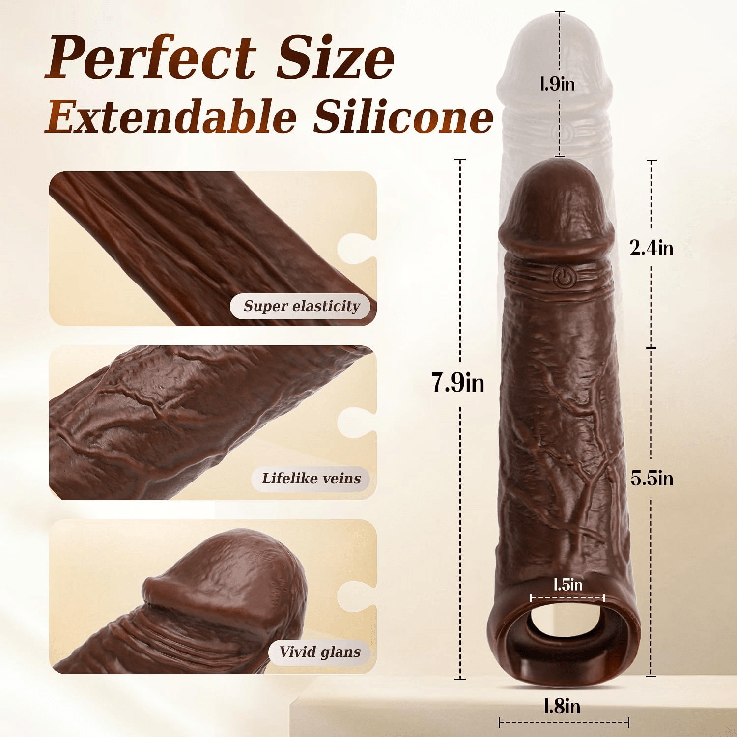 CoreSync App Control Penis Sleeve Vibrator 5-in-1 Ring